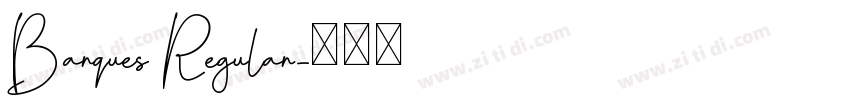 Barques Regular字体转换